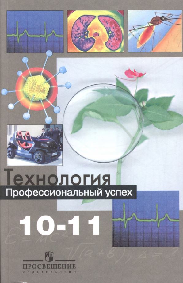 Обложка: С.Н. Чистякова Технология. Профессиональный успех 10-11 класс